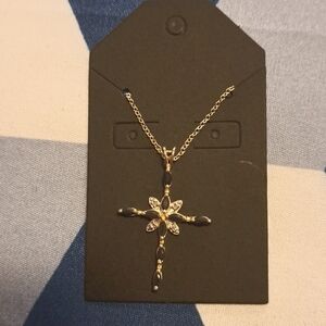 Sapphire Cross Necklace